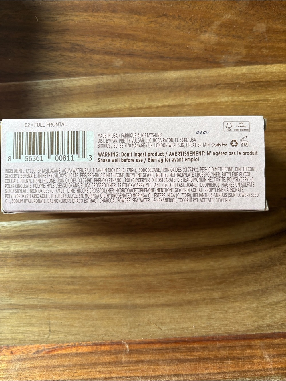 Pretty Vulgar Cool AF Lava Water Foundation #62 Full Frontal NEW - Picture 3 of 5